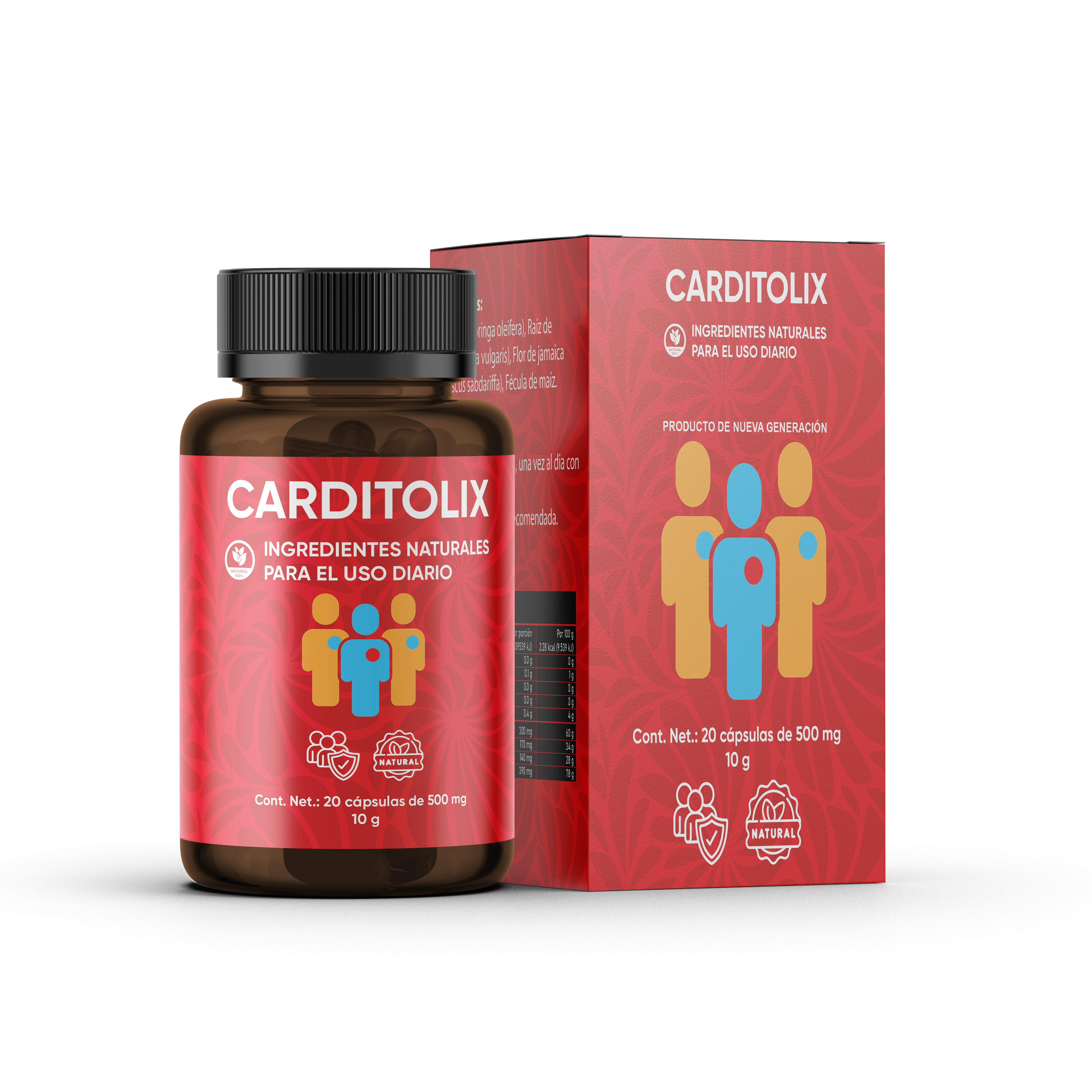 Carditolix, suplemento alimenticio de 20 cápsulas